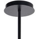 Val 4 Light 36.75 inch Black / Brass Chandelier Ceiling Light
